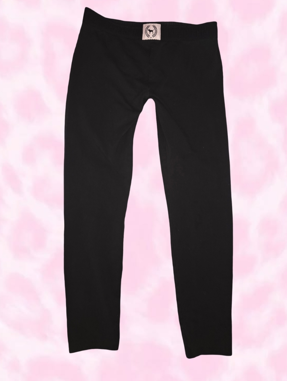 Victoria's Secret PINK Black Leggings Medium Athleisure Yoga Pants